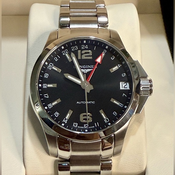 Longines Other - Longines Conquest Date GMT Designer Classic Mens Automatic Watch